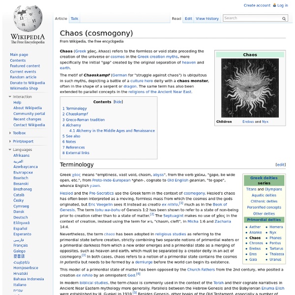 Chaos (cosmogony)