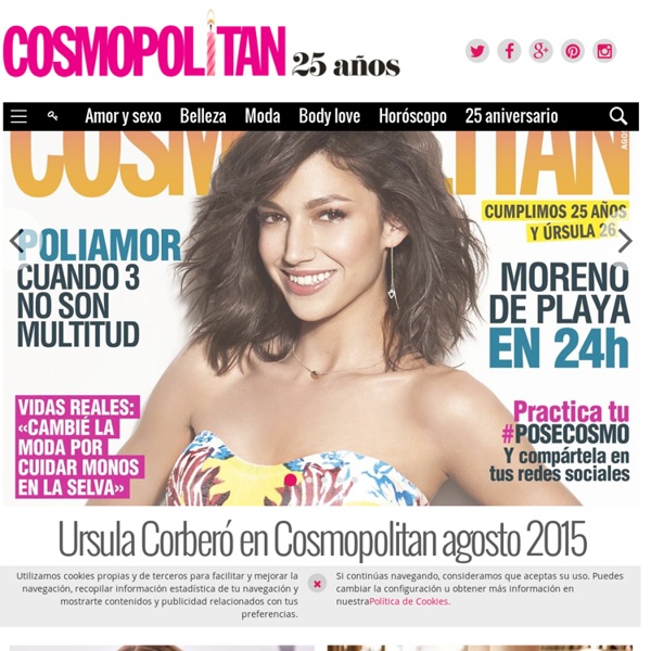 Cosmopolitan España: moda, belleza, salud, amor y sexo, lifestyle.