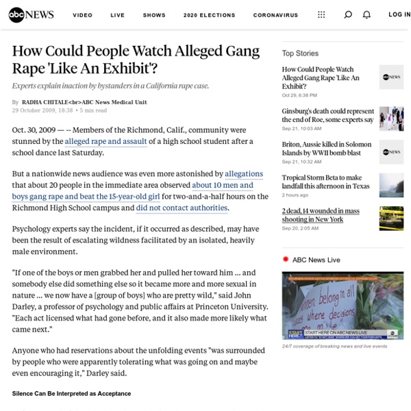 How Could People Watch Alleged Gang Rape 'Like An Exhibit'?