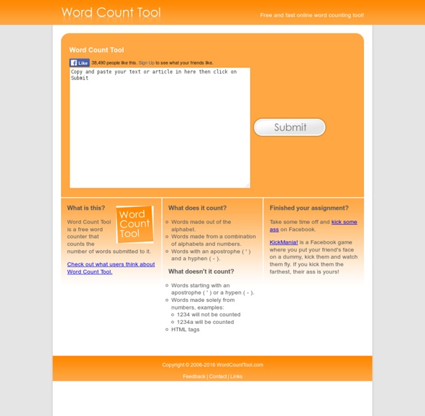 Word Count Tool - Free Online Tool to Count Number of Words