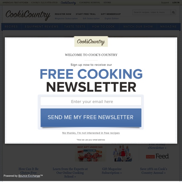 Cook's Country - Recipes That Work, Kitchen Equipment Reviews, Taste Tests, How to Cook, TV Show Episodes and Cooking Videos