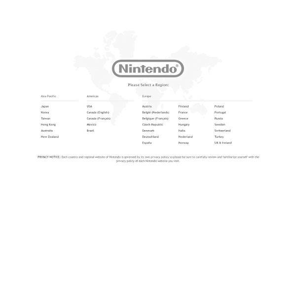 Nintendo Region Selector - Official Site