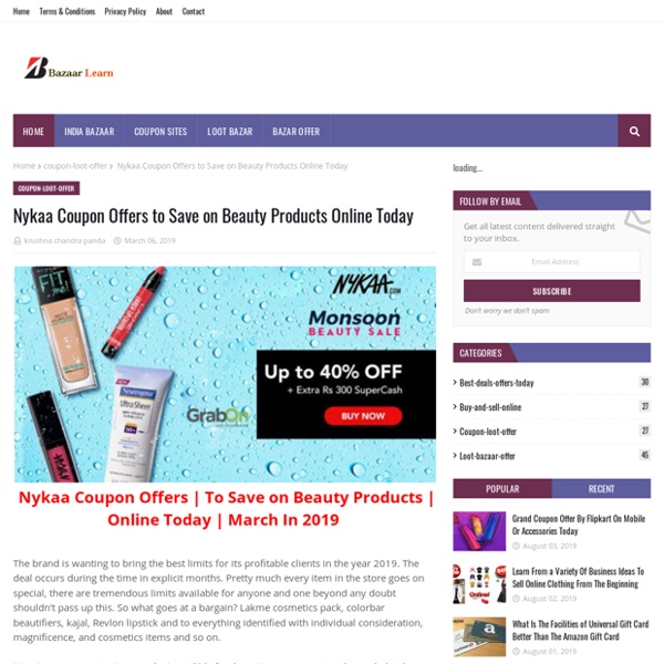 Nykaa Coupon Offers to Save on Beauty Products Online Today
