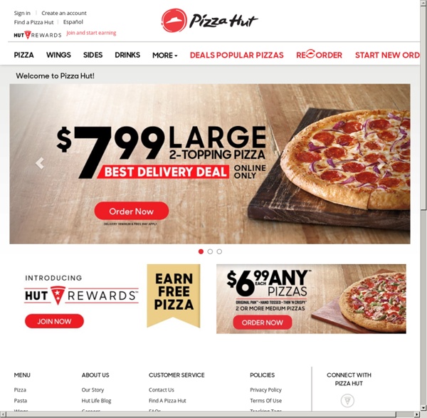 PizzaHut.com — Homepage