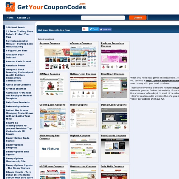 CouponsDealsNow - How to Get The Latest Deals and Coupons Online