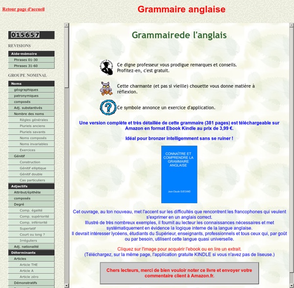 Cours grammaire anglaise
