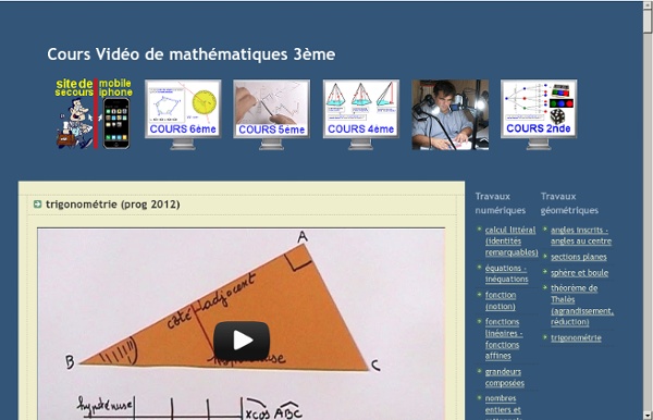 Cours vidéos de maths + exos...