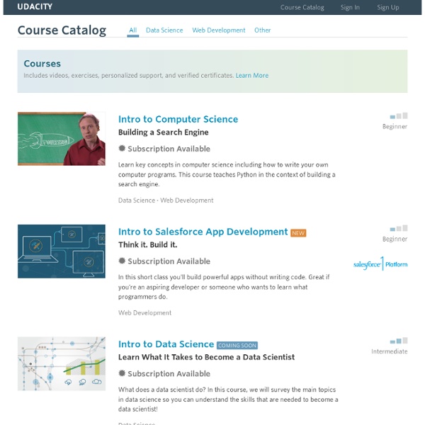 Course Catalog for Online Classes