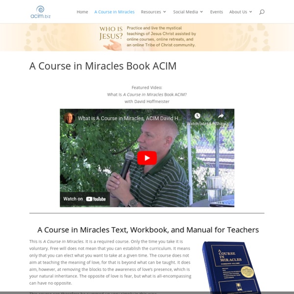 A Course in Miracles Book ACIM Lessons Online and Text