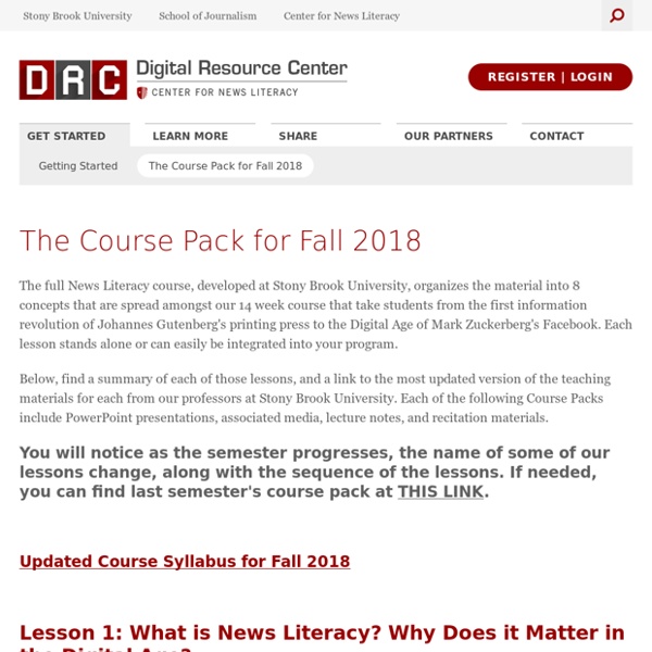 Stony Brook Center for News Literacy Course-Pack