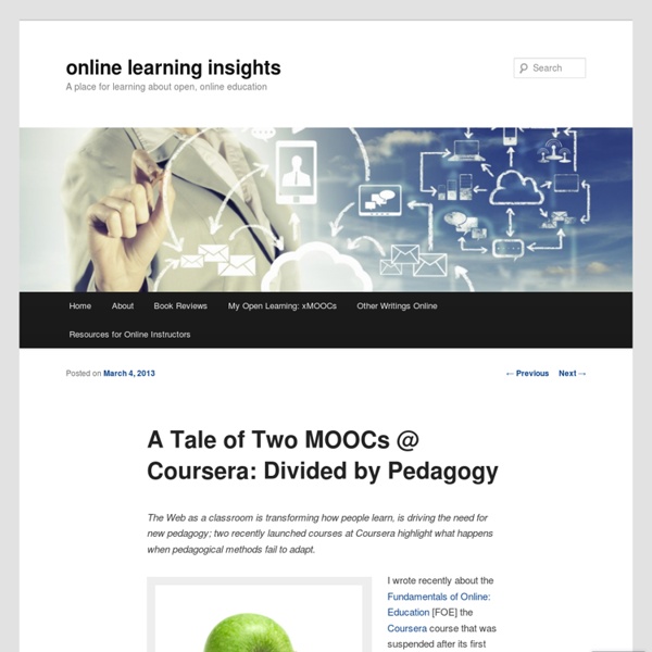 A Tale of Two MOOCs @ Coursera: Divided by Pedagogy
