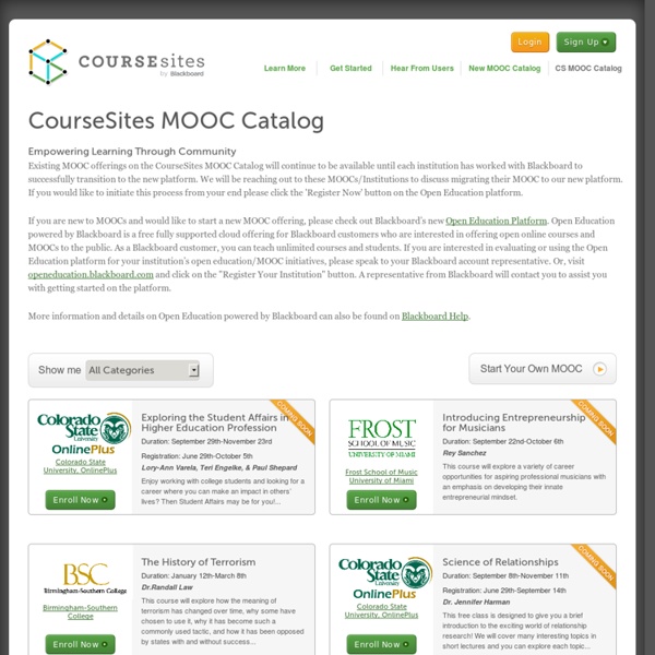 MOOC Catalog