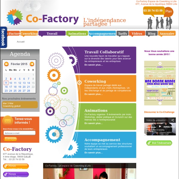 Co-Factory : Coworking & centre de formation pour entrepreneurs à Lille