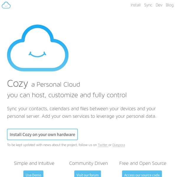 Cozy, a personal cloud you can hack, host and delete