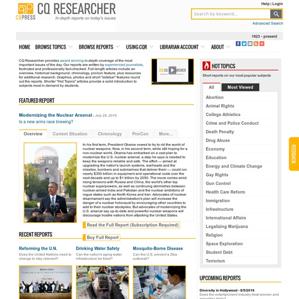 CQ Researcher