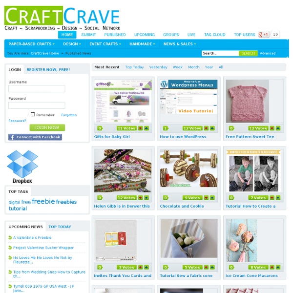 CraftCrave - Craft and Scrapbooking Freebies, Tutorials and Soci