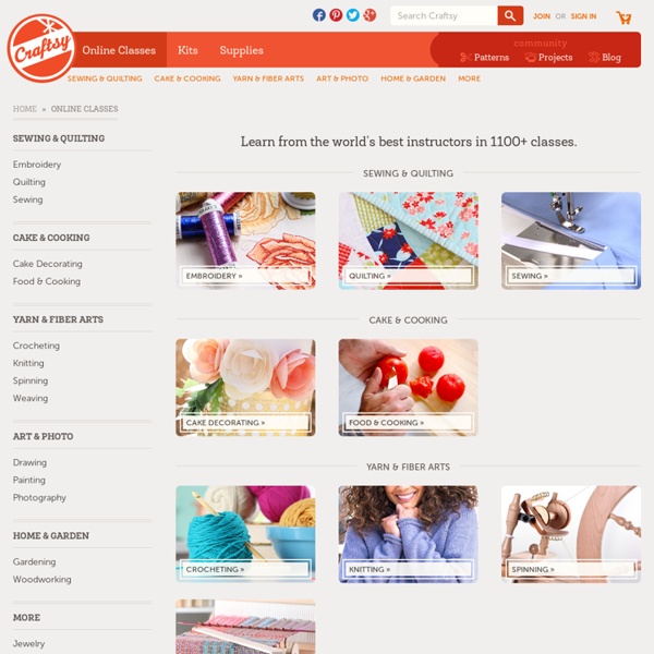 Take Crafting Classes Online with Craftsy! Learn It. Make It.
