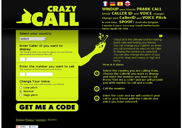 CrazyCall - Caller ID Spoofing and Voice changer