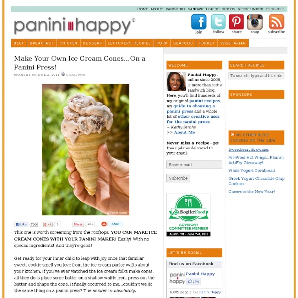 How to Make Ice Cream Cones on a Panini Press