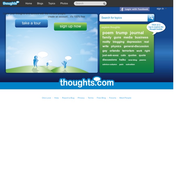 Create a Free Blog at Thoughts