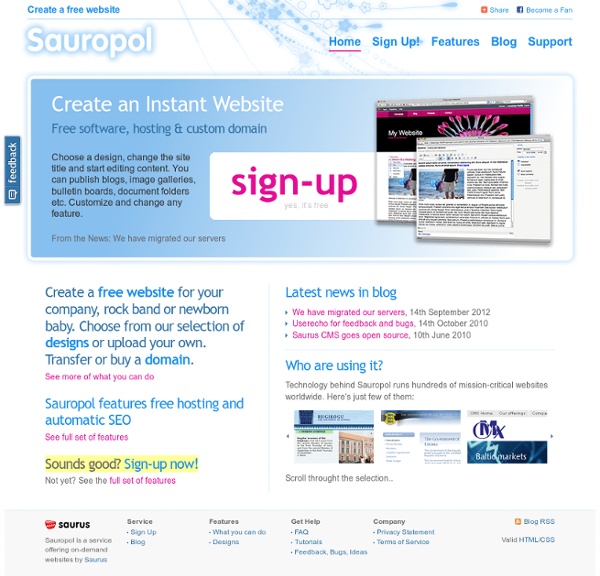 Sauropol: 50MB Space, 1GB BW, Banner Free