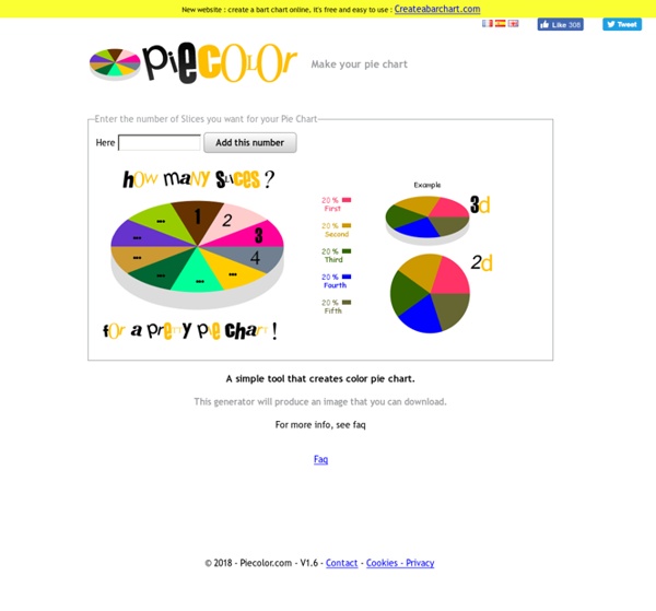 Create a pie chart - Piecolor