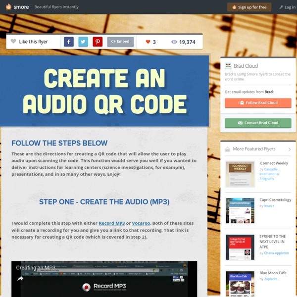 Create an Audio QR Code