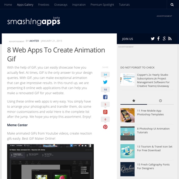 8 Web Apps To Create Animation Gif