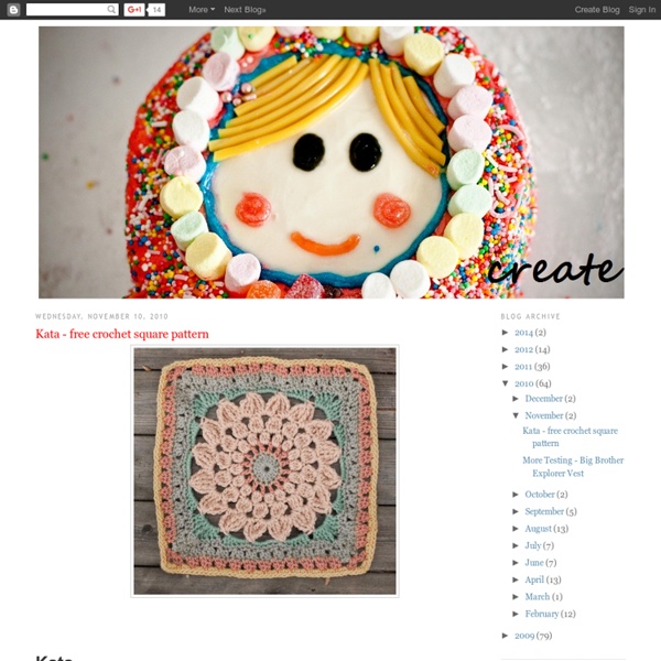 Kata - free crochet square pattern