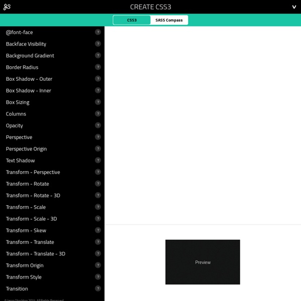 Create CSS3 - Easy CSS3 Generator