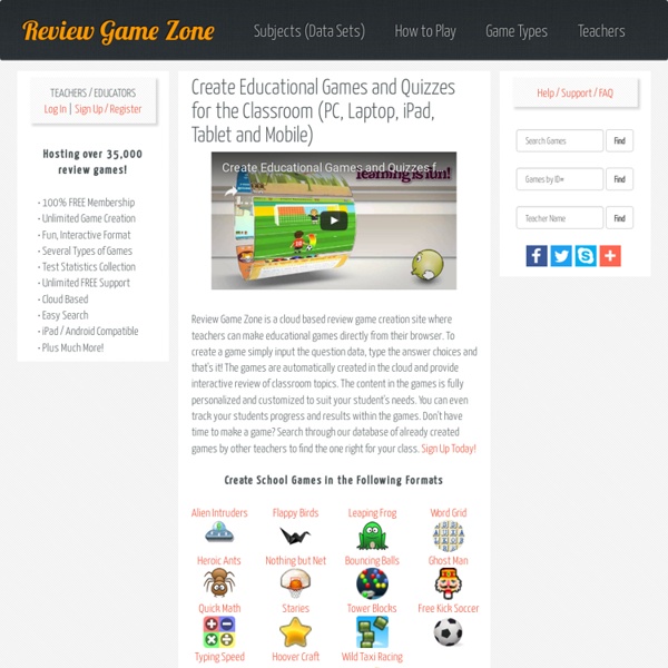 Create Educational Games for School to Play on PC, Laptop, iPad, Tablet and Mobile
