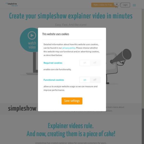 Create your own explainer video in minutes