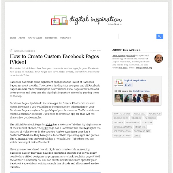 How to Build Facebook Pages with Custom Tabs