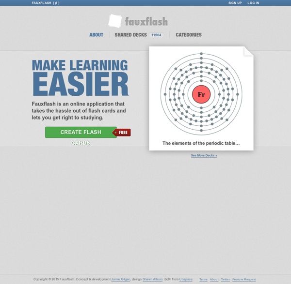 Create Flash Cards Online for Free - Fauxflash