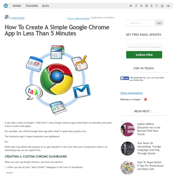 How To Create A Simple Google Chrome App In Less Than 5 Minutes