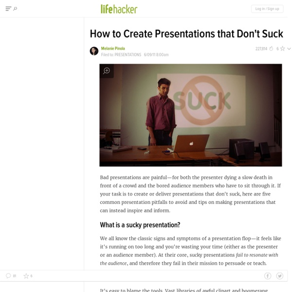 How to Create Presentations that Don't Suck