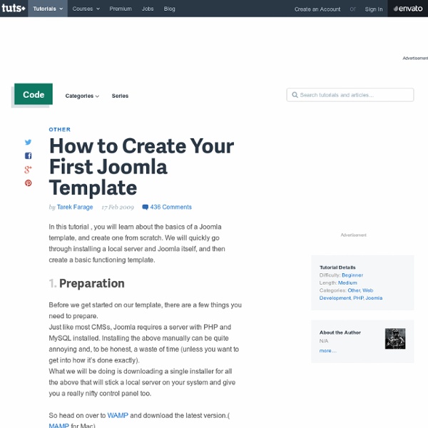 How to Create Your First Joomla Template