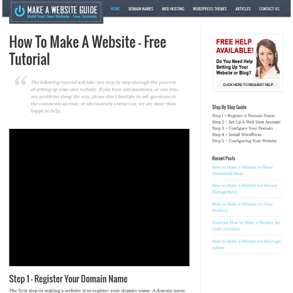 How To Make A Website - 5 Simple Steps - Free Tutorial