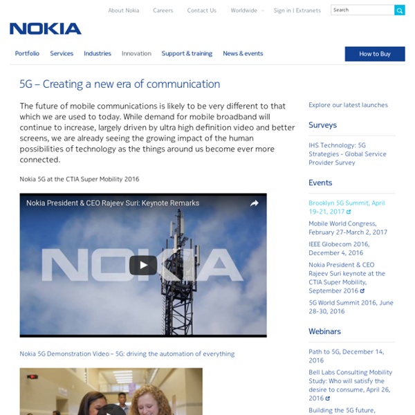 5G – Creating a new era of communication