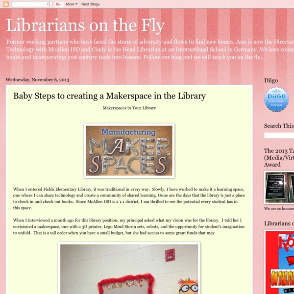 Baby Steps to creating a Makerspace in the Library
