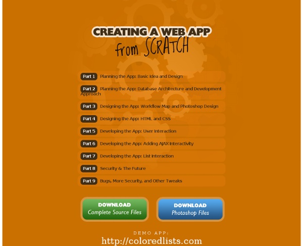 Creating a Web App from Scratch