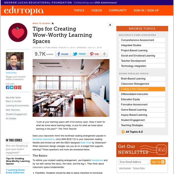 Tips for Creating Wow-Worthy Learning Spaces