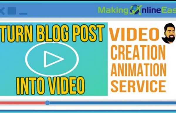 Video animation creation service