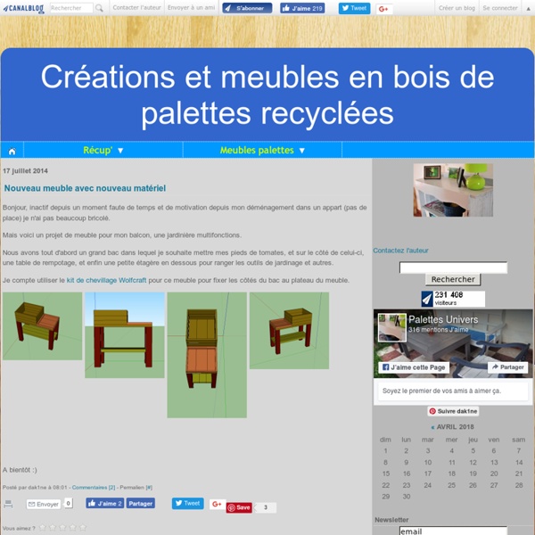 Créations et meubles en bois de palettes recyclées