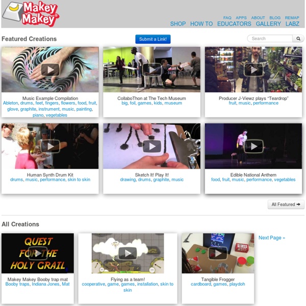 A Showcase for MaKeyMaKey Creations