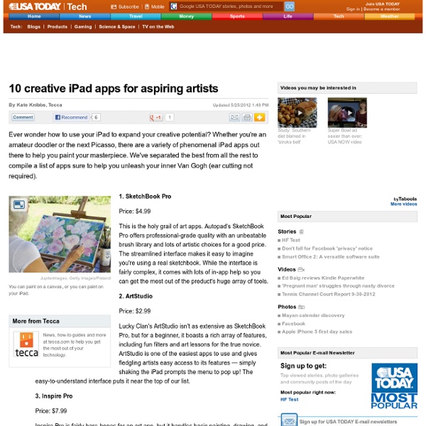 10 creative iPad apps for aspiring artists