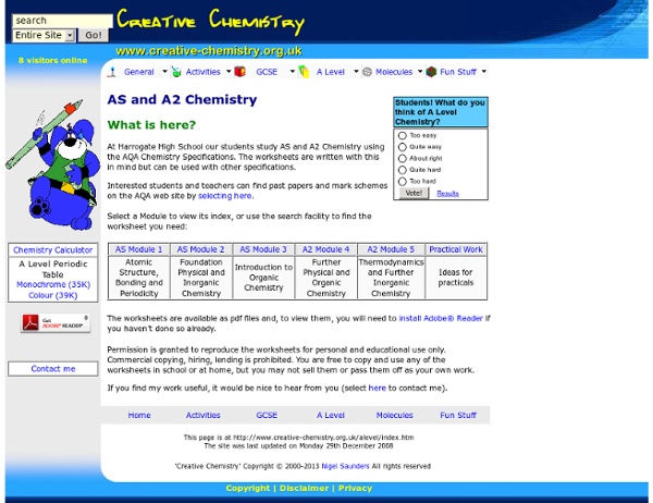 Salters chemistry as coursework