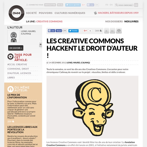 Les Creative Commons hackent le droit d’auteur !
