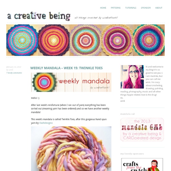 A creative being - all things crochet by winkieflash!