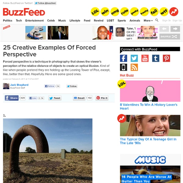 25 Creative Examples Of Forced Perspective: Pics, Videos, Links, News